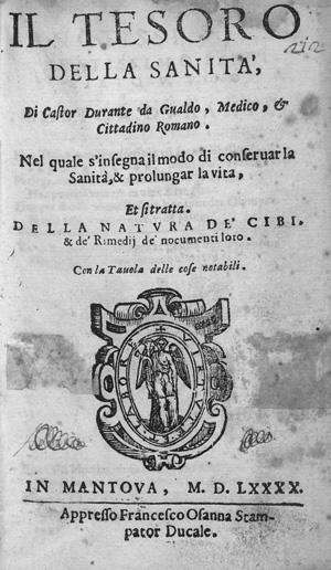 Lot 1108, Auction  127, Durante, Castore, Il tesoro della sanità