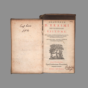 Lot 2032, Auction  127, Erasmus von Rotterdam, Desiderius, Adagiorum epitome. Editio novissima