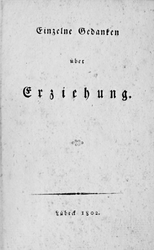 Lot 2195, Auction  127, Einzelne Gedanken, über Erziehung