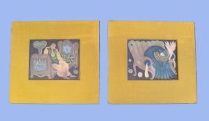 Los 3046 - Brauer, Arik - "Das Ruhebett" (Le Lit) und "Der Schlaf" (Le Sommeil). 2 Blätter aus "XX Chassidische Erzählungen  - 1 - thumb