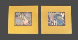 Los 3046 - Brauer, Arik - "Das Ruhebett" (Le Lit) und "Der Schlaf" (Le Sommeil). 2 Blätter aus "XX Chassidische Erzählungen  - 4 - thumb