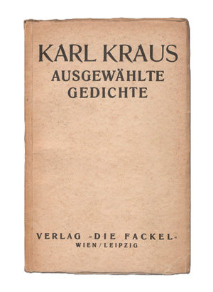 Los 3194 - Kraus, Karl - Ausgewählte Gedichte - 0 - thumb