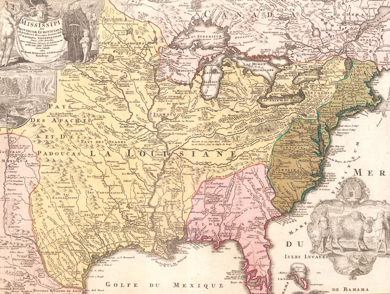 Lot 75, Auction 127, Homann, Johann Baptist, Amplissimae Regionis Mississipi seu Provinciae Ludovicianae à Hennepin