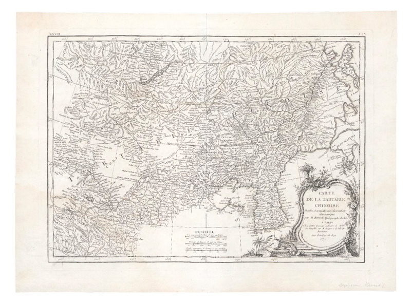 Lot 101, Auction  127, Bonne, Rigorbet, Carte General de la Tartarie Chinoise