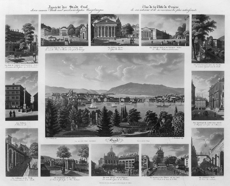 Lot 121, Auction 127, Burckhardt, Caspar, Ansicht der Stadt Genf deren innere Theile und merkwürdigsten Umgebungen