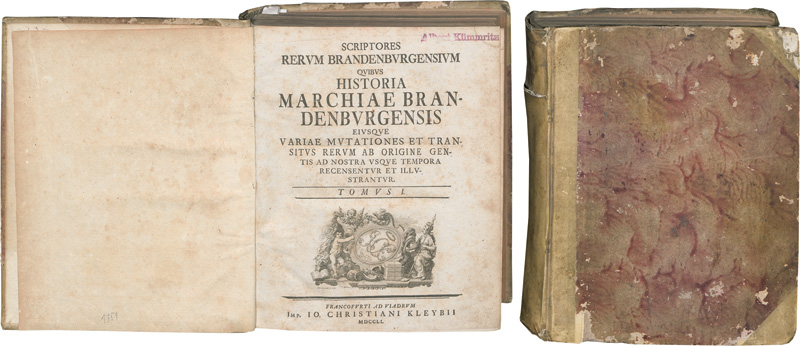 Lot 264, Auction 127, Scriptores rerum Brandenburgensium, quibus historia Marchiae Brandenburgensis