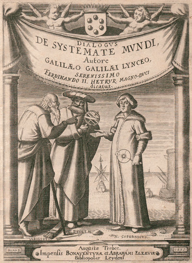 Lot 332, Auction  127, Galilei, Galileo, Systema cosmicum. Straßburg, David Hautt für Elzevier, 1635. – Erste lateinische Ausgabe von Galileis physikalischem Hauptwerk
