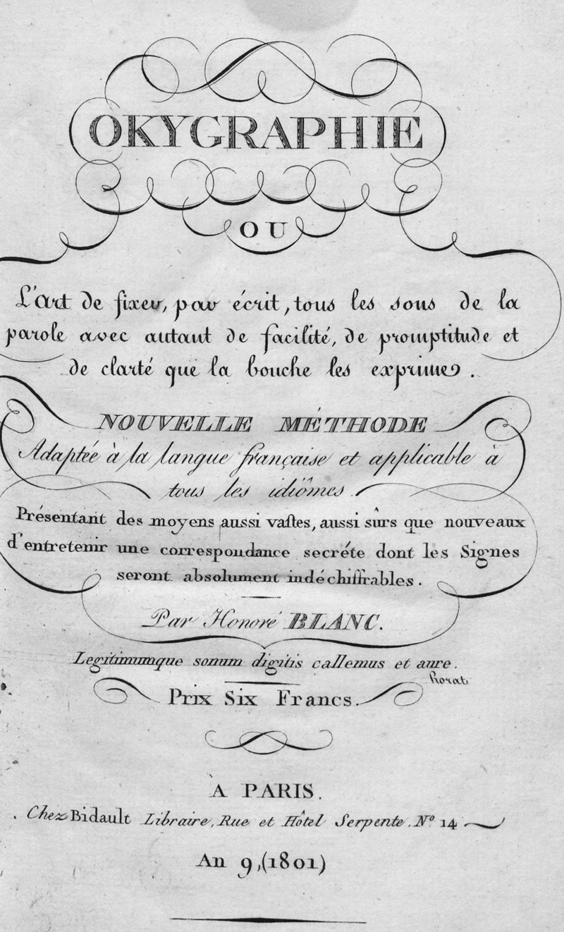 Lot 447, Auction 127, Blanc, Honoré und , Okygraphie