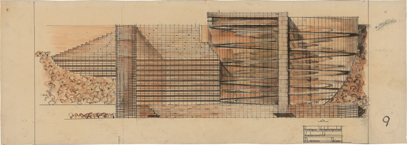 Lot 488, Auction 127, Behrens, Peter, Panropa Verkehrspalast 9+10 Gibraltar. 2 Aufrisszeichnungen