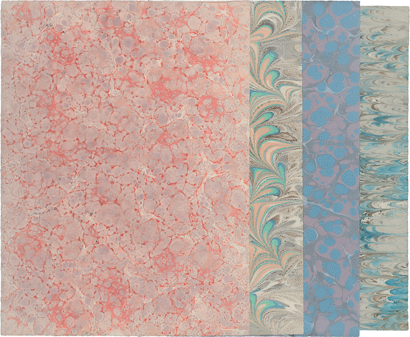 Lot 568, Auction 127, Buntpapiersammlung, Sammlung von ca. 195 Blättern, darunter Marmorpapiere, Bunt- und Kattunpapiere