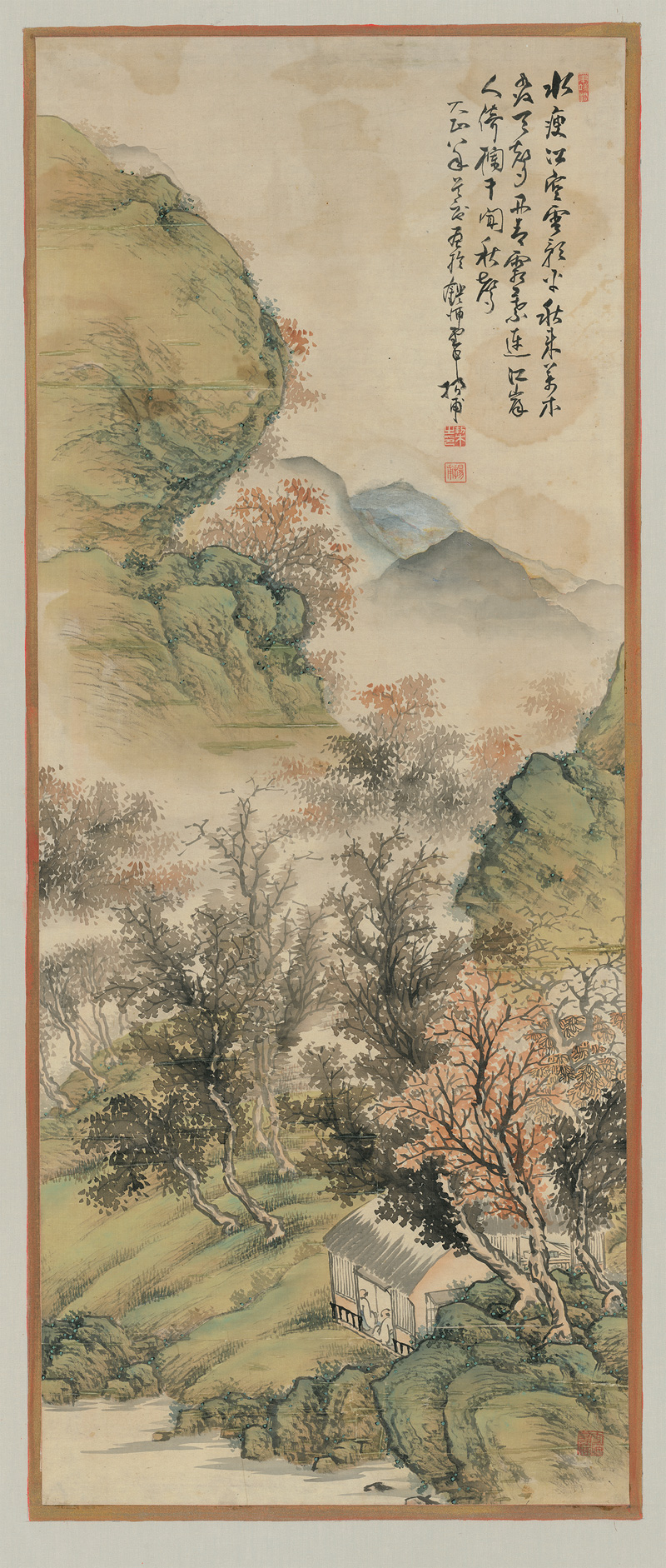Lot 612, Auction  127, Herbstlaube, Chinesisches Tuschemalerei in Aquarellfarben auf Papier