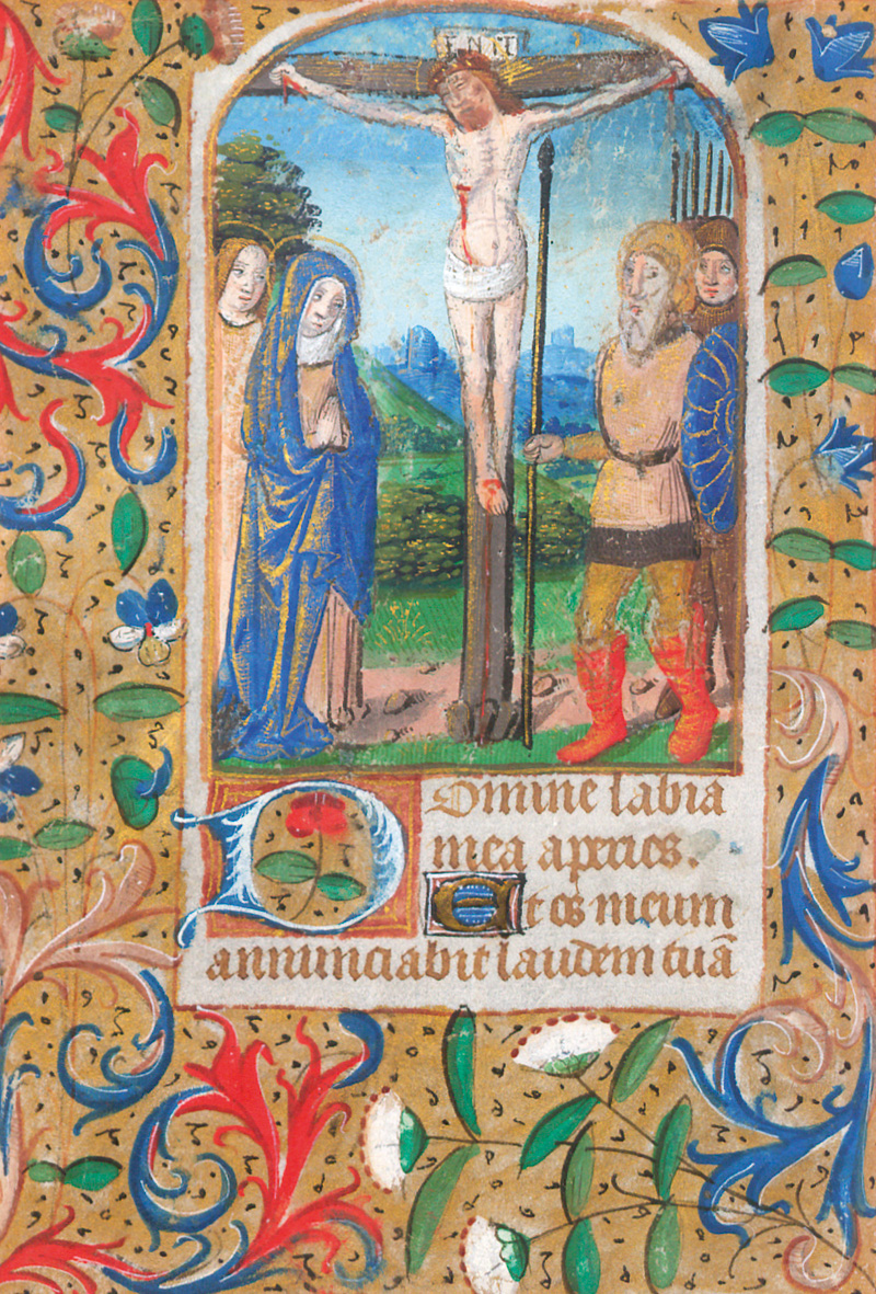 Lot 1013, Auction 127, Stundenbuchminiaturen, Horae BMV. 2 Einzelblätter aus einem niederländischen Stundenbuch mit 2 Miniaturen