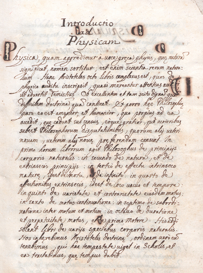 Lot 1035, Auction 127, Fogaccia, Gaetano, Conclusiones physico-metaphysice plurium auctorum