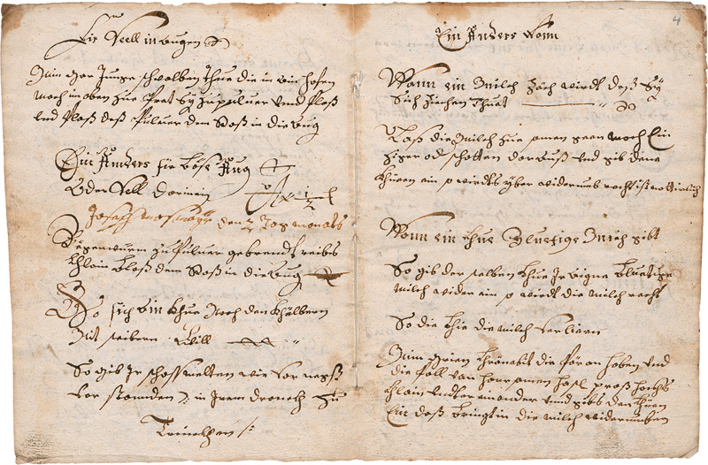 Lot 1040, Auction 127, Rossarznei und geistliches Lied, Deutsche Handschrift auf Papier. Deutschland 1728