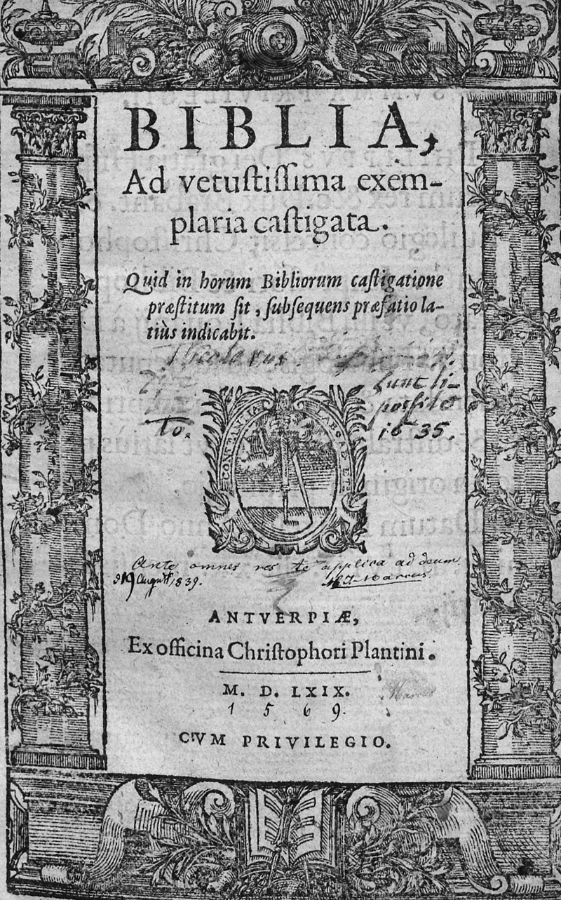 Lot 1089, Auction 127, Biblia latina, Biblia, ad vetustissima exemplaria castigata