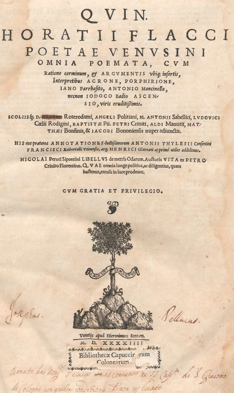 Lot 1134, Auction 127, Horatius Flaccus, Quintus, Omnia poemata