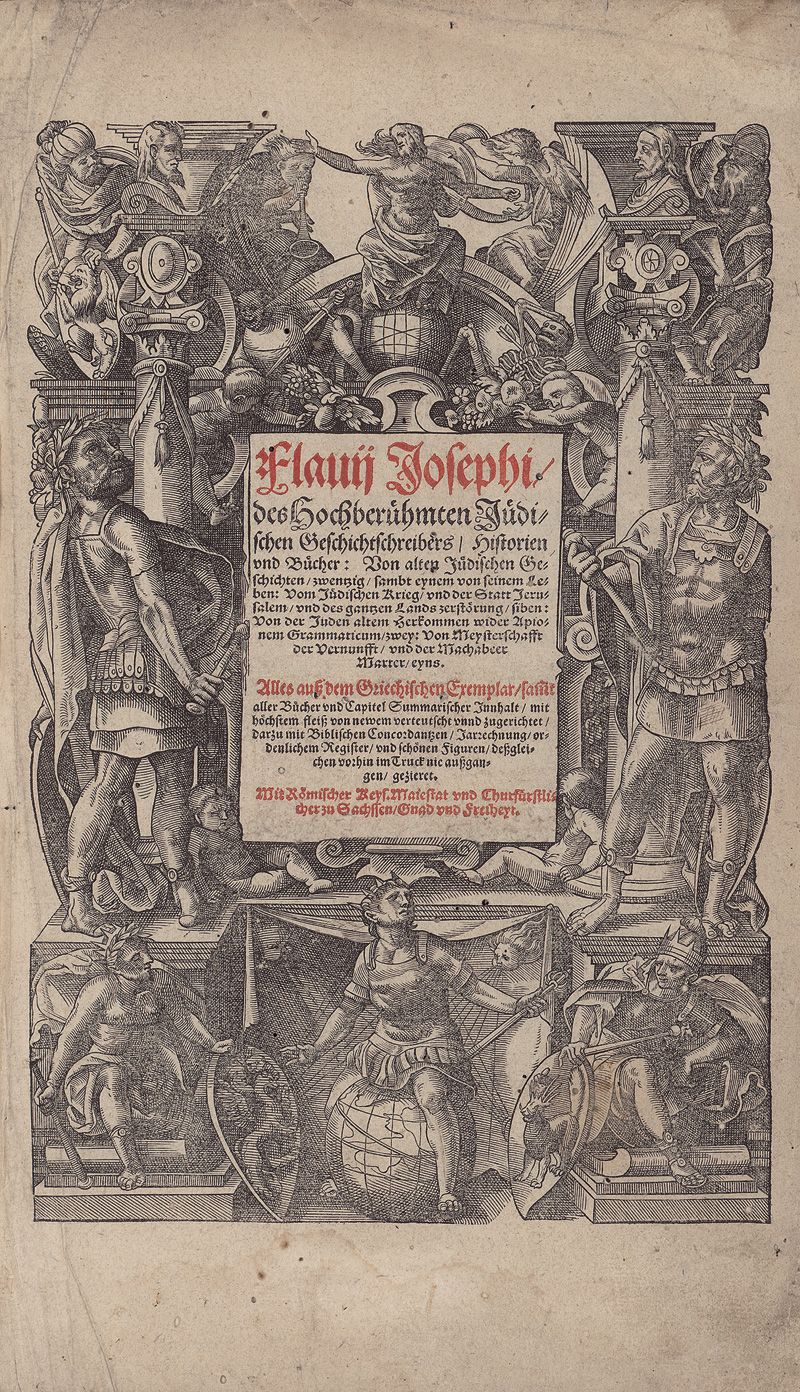 Lot 1140, Auction 127, Josephus, Flavius, Historien und Bücher: Von alten jüdischen Geschichten