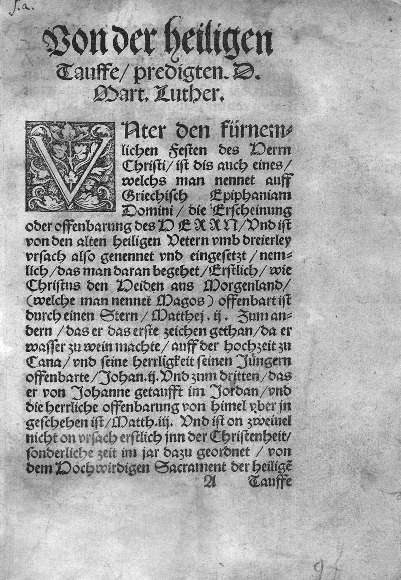 Lot 1156, Auction 127, Luther, Martin, Von der heiligen Tauffe