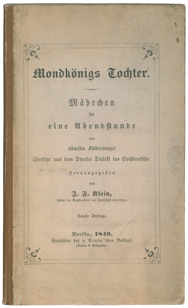 Lot 2006, Auction  127, Arnim, Gisela von, Mondkönigs Tochter