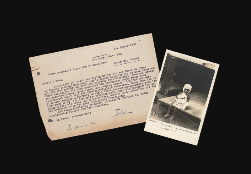 Lot 2572, Auction 127, Schweitzer, Albert, Briefkarte an Adolf Deißmann + Beilage. 1933