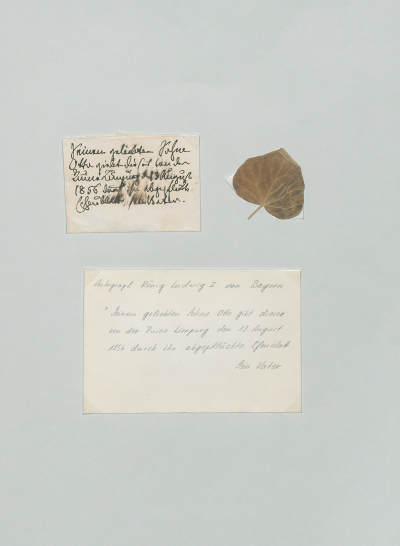 Lot 2579, Auction 127, Bayern., Billet an seinen Sohn Otto, König von Griechenland. 1856