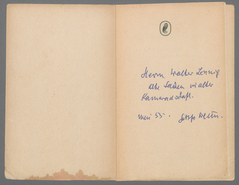 Lot 3031, Auction 127, Benn, Gottfried, Provoziertes Leben