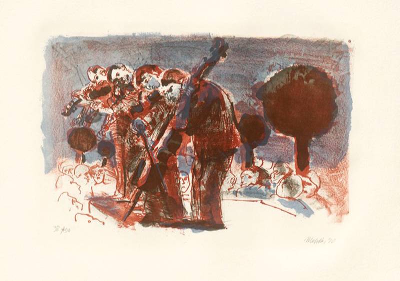 Lot 3229, Auction 127, Metzkes, Harald, 10 Farblithographien zum Thema Musik