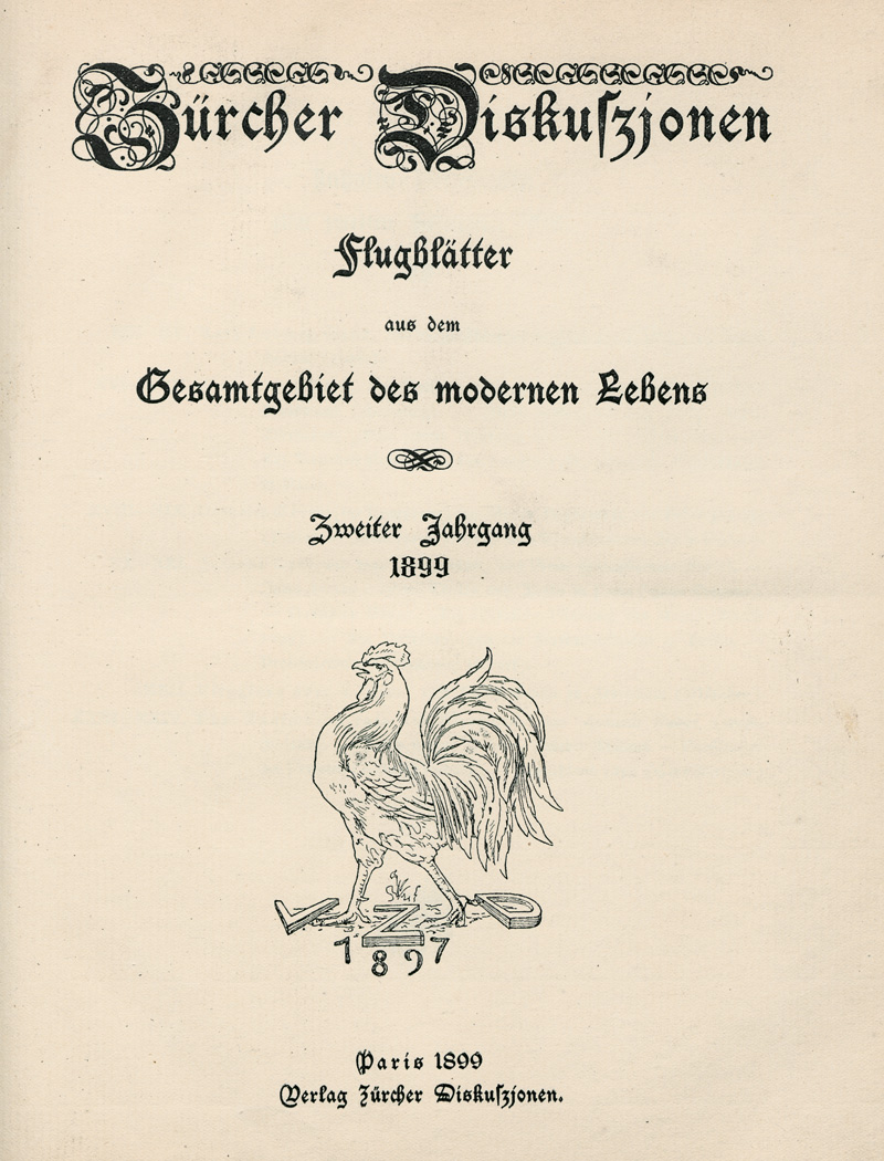 Lot 3258, Auction 127, Panizza, Oskar, Zürcher Diskuszionen